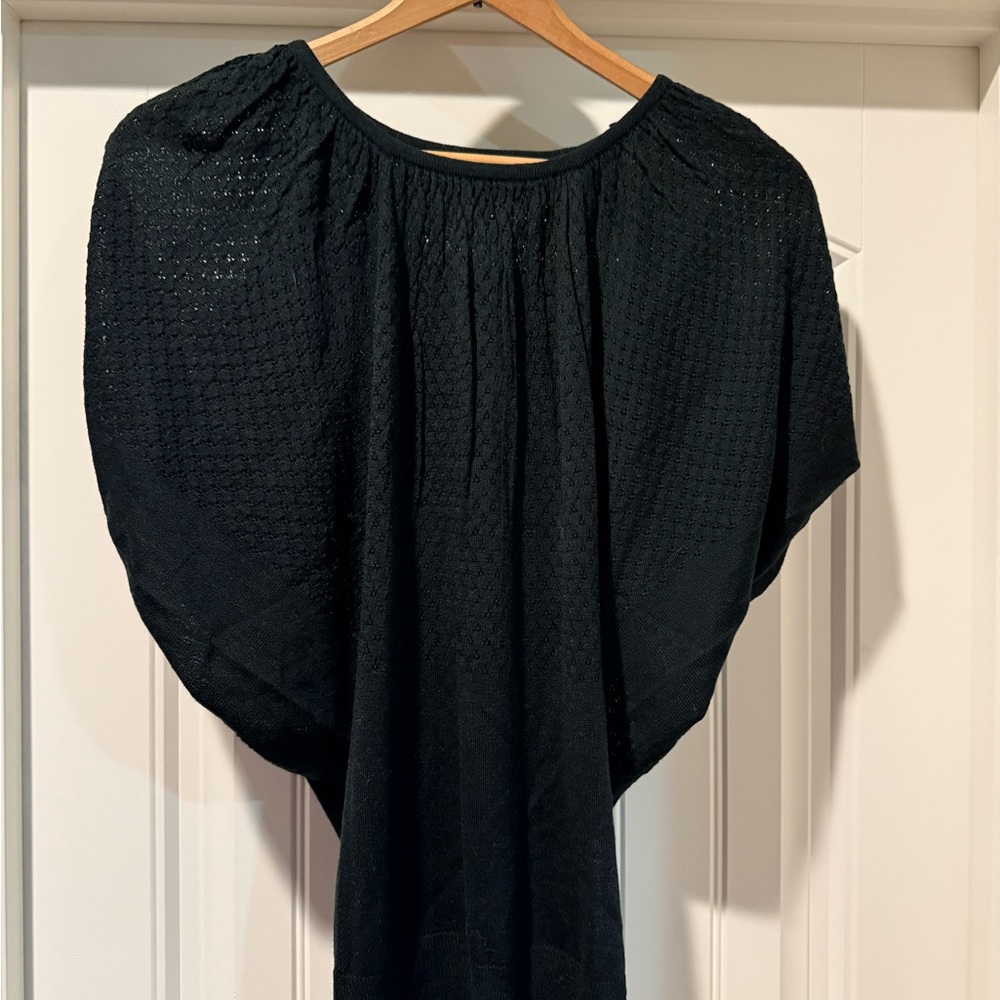 Black Eyelet Blouse